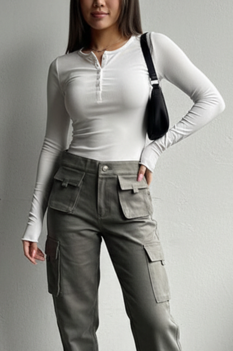 Bluzka ZAFROLDA WHITE, Kolor : biały, IVET.PL - Modna odzież