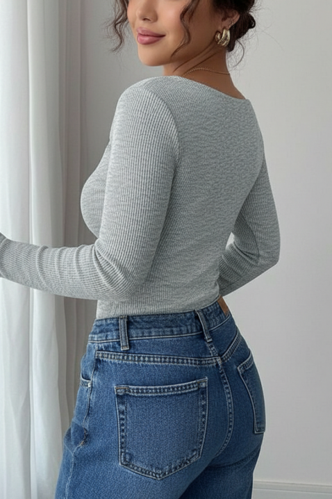 Bluzka TREBOLDA GREY, Kolor : szary, IVET.PL - Modna odzież