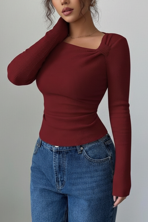 Bluzka TREBOLDA BORDO, Kolor : bordowy, IVET.PL - Modna odzież