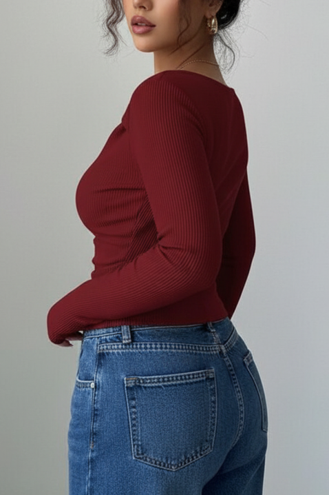 Bluzka TREBOLDA BORDO, Kolor : bordowy, IVET.PL - Modna odzież