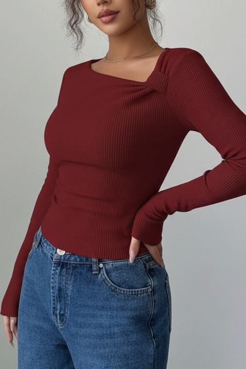 Bluzka TREBOLDA BORDO, Kolor : bordowy, IVET.PL - Modna odzież