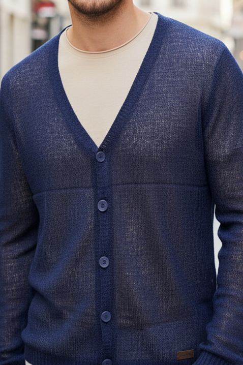 Kardigan KALBER, Kolor : granatowy, IVET.PL - Modna odzież