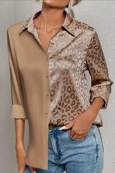 Koszula VEYANZA BEIGE, Kolor :  beżowy, IVET.PL - Modna odzież