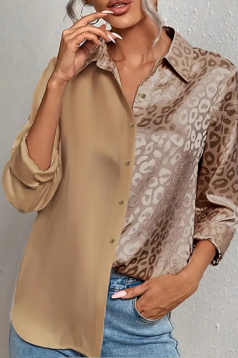 Koszula VEYANZA BEIGE, Kolor :  beżowy, IVET.PL - Modna odzież