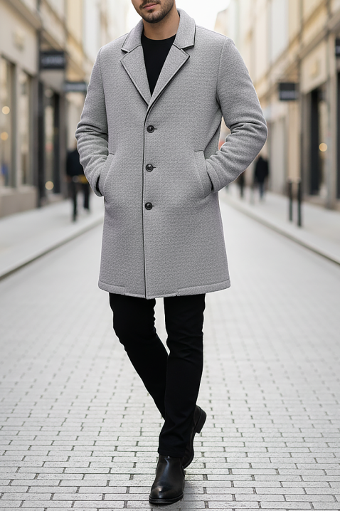 Płaszcz MELFER GREY, Kolor : szary, IVET.PL - Modna odzież