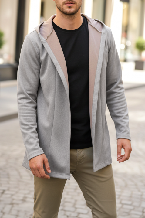 Kardigan MEZIFO GREY, Kolor : szary, IVET.PL - Modna odzież