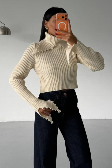 Sweter DAROLZA ECRU, Kolor : ecru, IVET.PL - Modna odzież