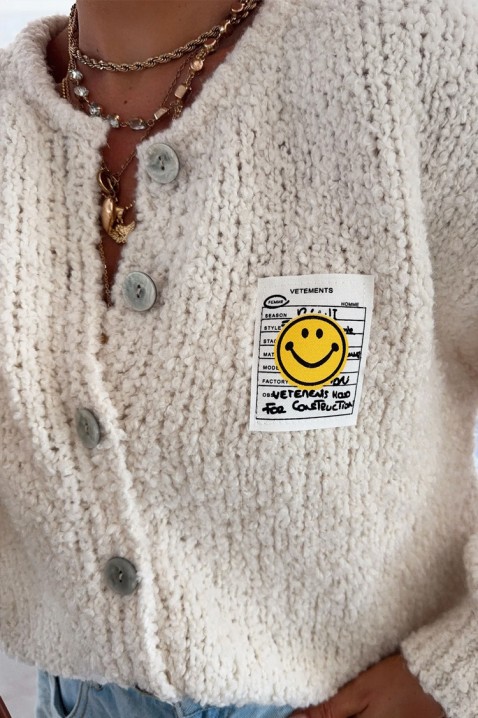 Kardigan MOHVELDA ECRU, Kolor : ecru, IVET.PL - Modna odzież