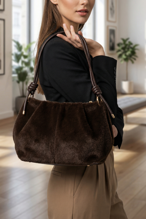 Torebka VELOROZA BROWN, Kolor : brązowy, IVET.PL - Modna odzież