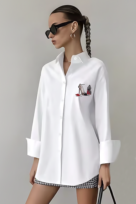 Koszula VORSELA, Kolor : biały, IVET.PL - Modna odzież