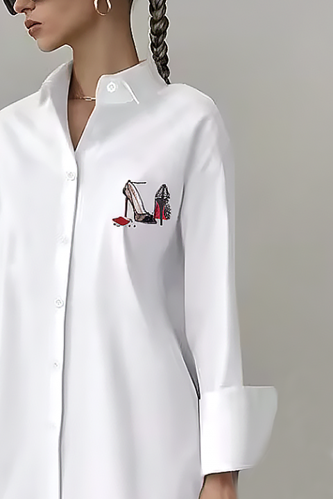 Koszula VORSELA, Kolor : biały, IVET.PL - Modna odzież