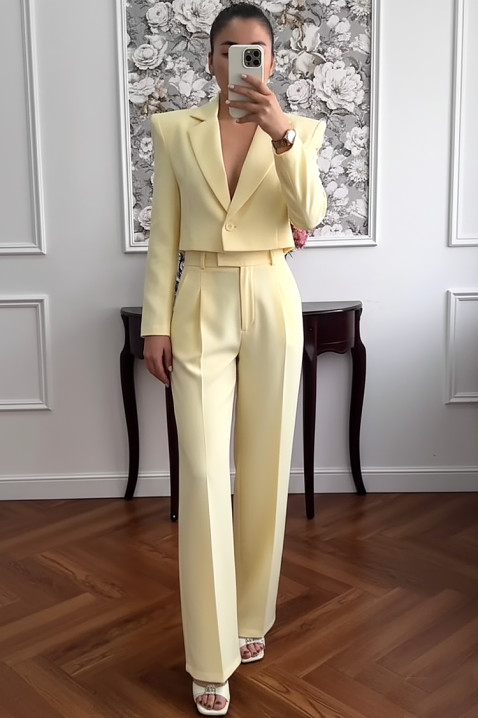 Komplet LELONDANA YELLOW, Kolor : żółty, IVET.PL - Modna odzież