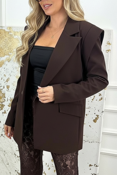 Marynarka ESROLDA BROWN, Kolor : brązowy, IVET.PL - Modna odzież