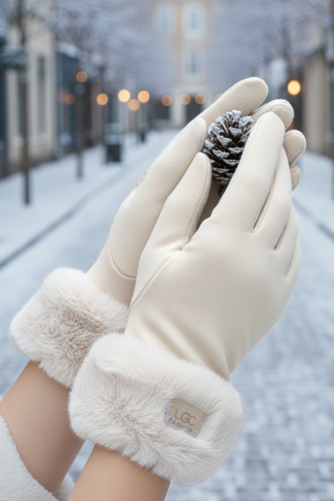 Rękawiczki ELIORJA WHITE, Kolor : biały, IVET.PL - Modna odzież