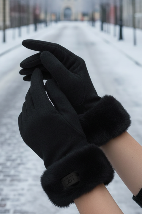 Rękawiczki ELIORJA BLACK, Kolor : czarny, IVET.PL - Modna odzież