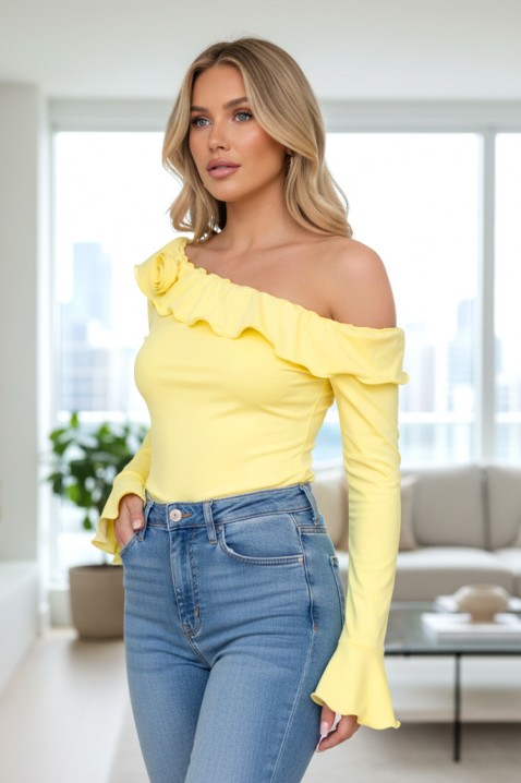 Bluzka REMILONGA YELLOW, Kolor : żółty, IVET.PL - Modna odzież