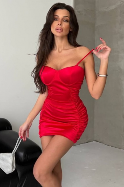 Sukienka AREXOLA, Kolor : czerwony, IVET.PL - Modna odzież