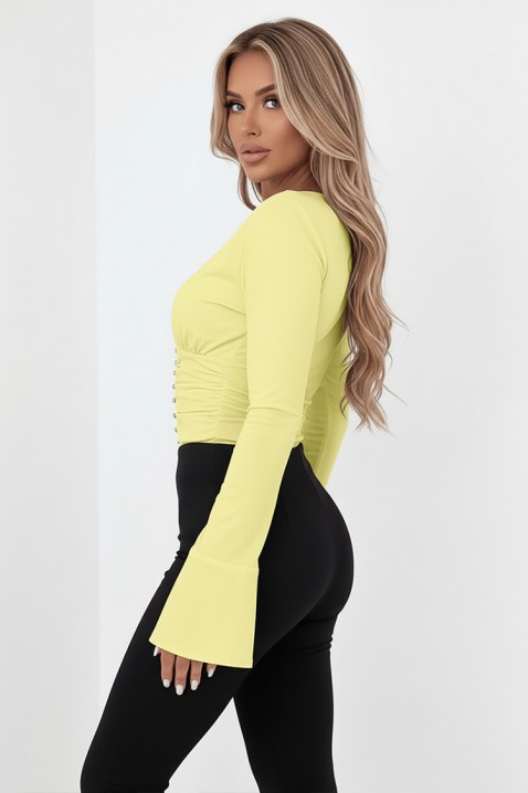Bluzka KALVINDA YELLOW, Kolor : żółty, IVET.PL - Modna odzież