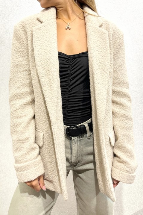 Marynarka BROVELZA ECRU, Kolor : ecru, IVET.PL - Modna odzież