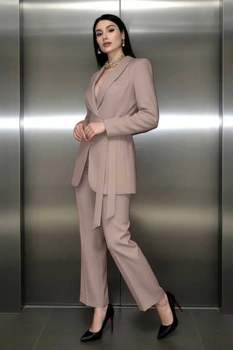 Komplet TENVARA BEIGE, Kolor :  beżowy, IVET.PL - Modna odzież