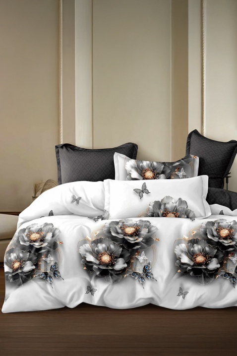 Komplet pościeli FRONELMY 200x220 cm bawełna - 4 elementy, Kolor : biały, IVET.PL - Modna odzież