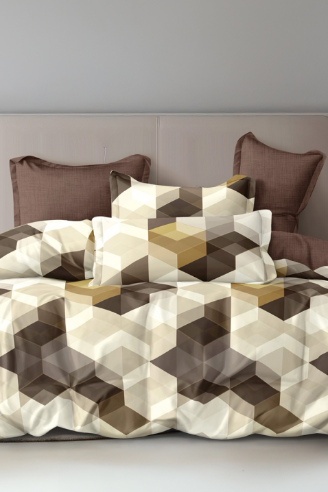 Komplet pościeli VELMOSY 200x220 cm bawełna - 4 elementy, Kolor : wielokolorowy, IVET.PL - Modna odzież