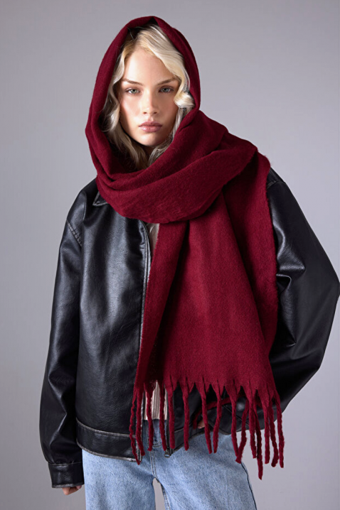Szalik KAPRINZA BORDO, Kolor : bordowy, IVET.PL - Modna odzież
