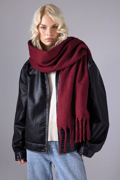 Szalik KAPRINZA BORDO, Kolor : bordowy, IVET.PL - Modna odzież