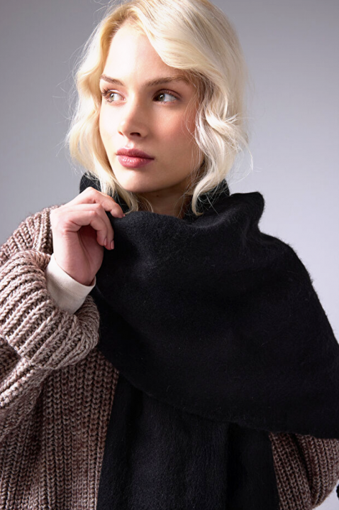 Szalik KAPRINZA BLACK, Kolor : czarny, IVET.PL - Modna odzież