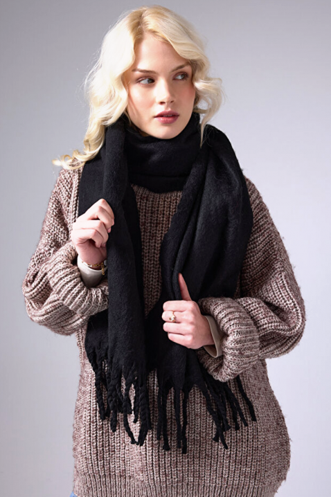 Szalik KAPRINZA BLACK, Kolor : czarny, IVET.PL - Modna odzież