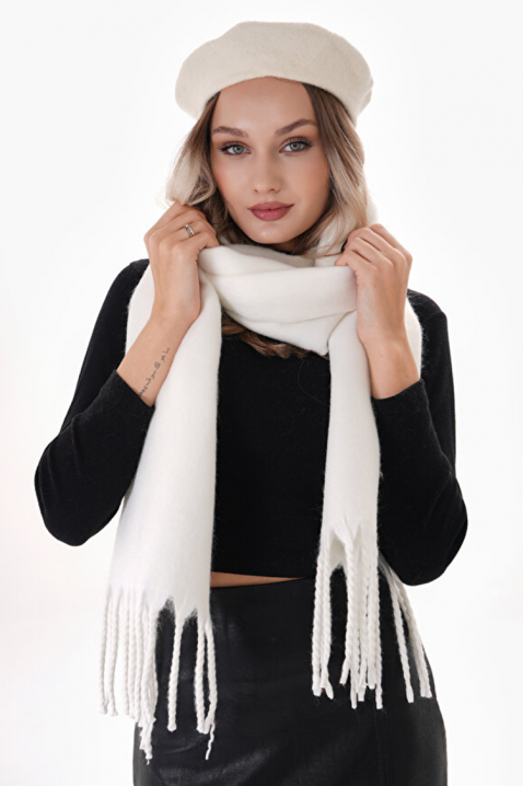 Szalik SHARMALDA WHITE, Kolor : biały, IVET.PL - Modna odzież