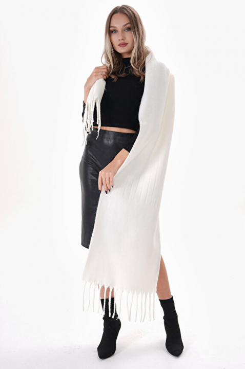 Szalik SHARMALDA WHITE, Kolor : biały, IVET.PL - Modna odzież