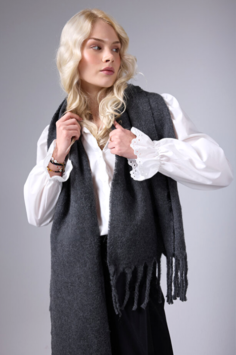 Szalik KAPRINZA GREY, Kolor : szary, IVET.PL - Modna odzież