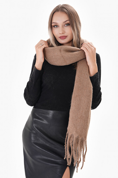 Szalik SHARMALDA BEIGE, Kolor :  beżowy, IVET.PL - Modna odzież