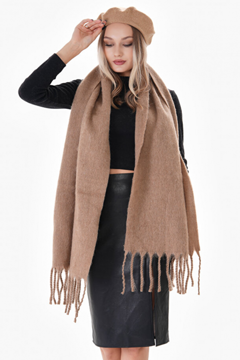 Szalik SHARMALDA BEIGE, Kolor :  beżowy, IVET.PL - Modna odzież