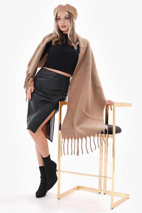 Szalik SHARMALDA BEIGE, Kolor :  beżowy, IVET.PL - Modna odzież