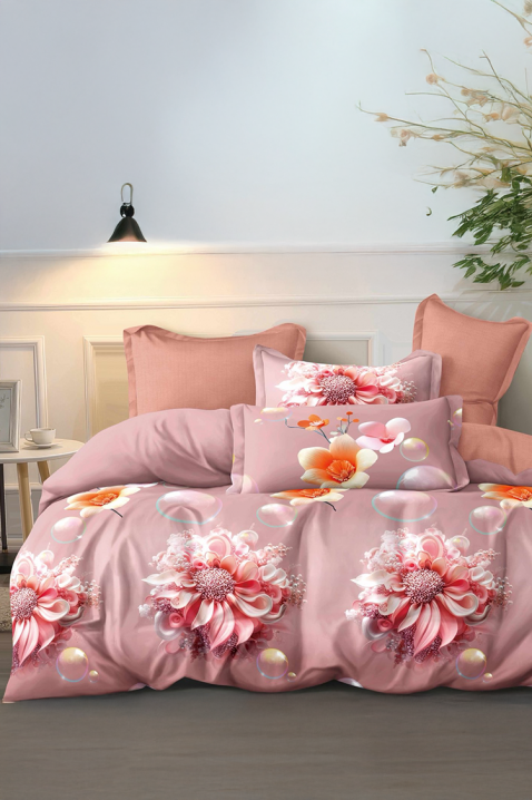 Komplet pościeli BLUMERY 200x220 cm bawełna - 4 elementy, Kolor : wielokolorowy, IVET.PL - Modna odzież