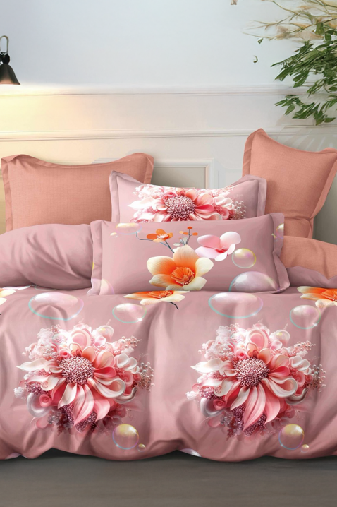 Komplet pościeli BLUMERY 200x220 cm bawełna - 4 elementy, Kolor : wielokolorowy, IVET.PL - Modna odzież