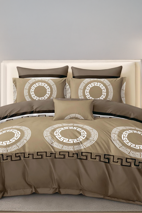 Komplet pościeli VERPOLDY BEIGE 200x220 cm bawełna - 4 elementy, Kolor :  beżowy, IVET.PL - Modna odzież