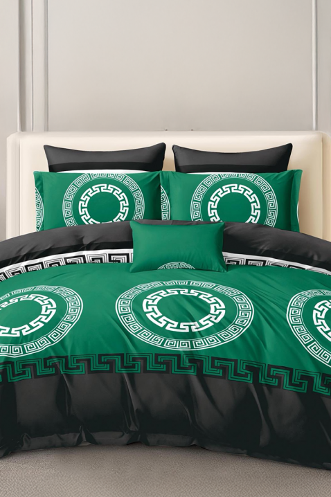 Komplet pościeli VERPOLDY GREEN 200x220 cm bawełna - 4 elementy, Kolor : zielony, IVET.PL - Modna odzież