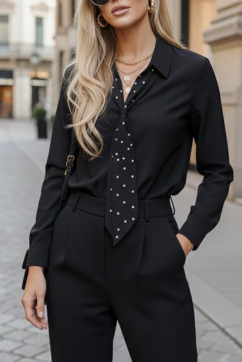 Koszula LEBRALZA BLACK, Kolor : czarny, IVET.PL - Modna odzież