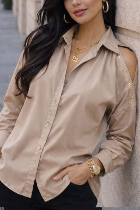 Koszula DAVRELDA BEIG, Kolor :  beżowy, IVET.PL - Modna odzież