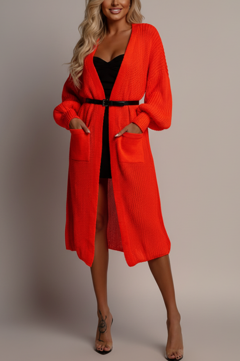 Kardigan CLORANZA RED, Kolor : czerwony, IVET.PL - Modna odzież