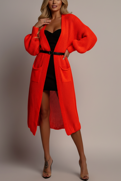 Kardigan CLORANZA RED, Kolor : czerwony, IVET.PL - Modna odzież