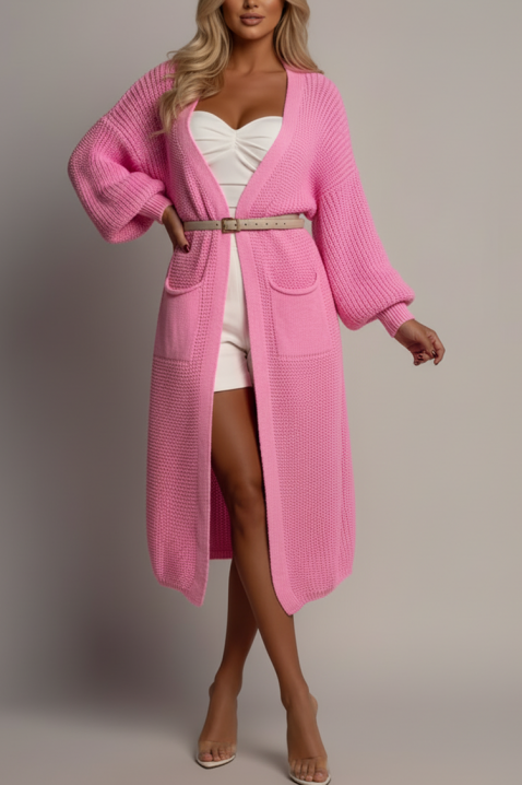 Kardigan CLORANZA PINK, Kolor : różowy, IVET.PL - Modna odzież