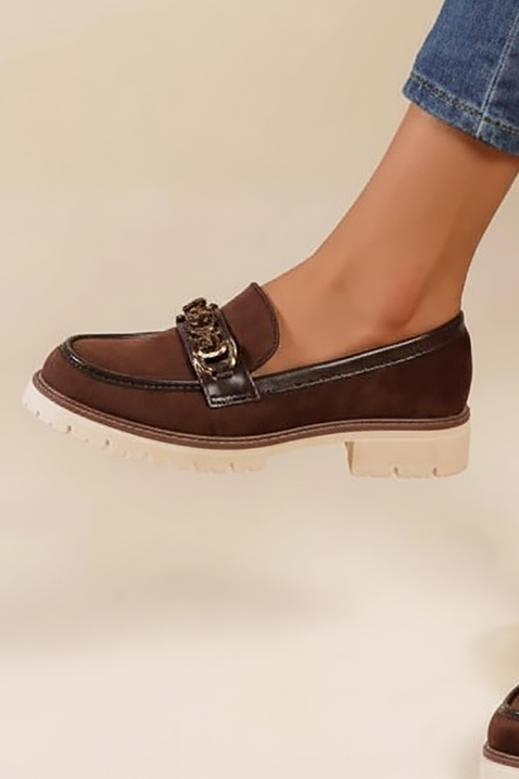 Mokasyny TELONJA BROWN, Kolor : brązowy, IVET.PL - Modna odzież
