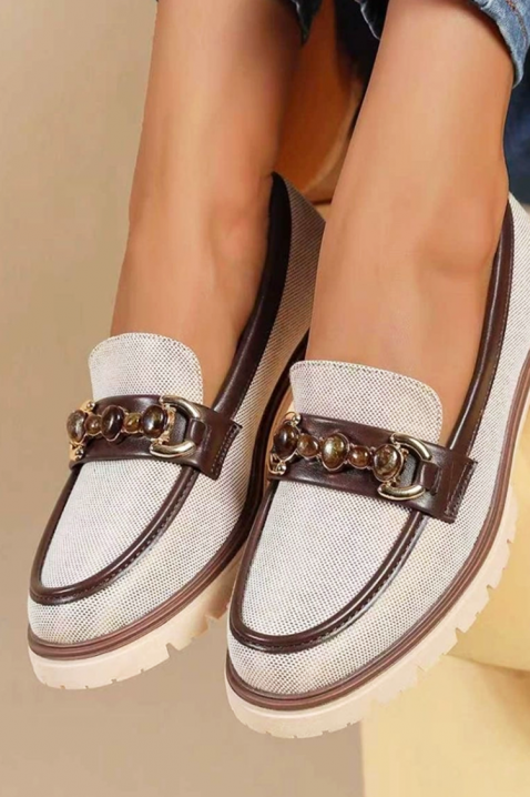 Mokasyny NOLMERFA, Kolor :  beżowy, IVET.PL - Modna odzież