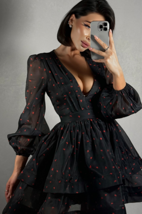 Sukienka TRIFOLZA, Kolor : czarny, IVET.PL - Modna odzież