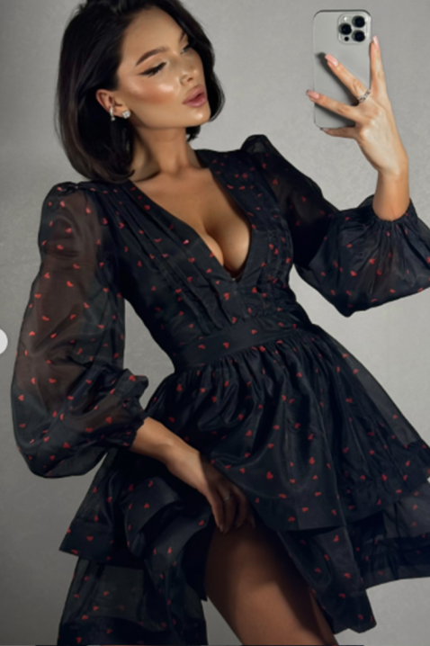 Sukienka TRIFOLZA, Kolor : czarny, IVET.PL - Modna odzież