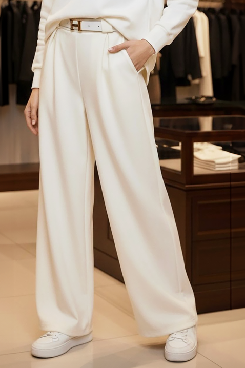 Spodnie AKSOLTA ECRU, Kolor : ecru, IVET.PL - Modna odzież